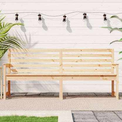 Solid Wood Pine Garden Bench, 203.5x48x91.5 cm - Durable and Stylish