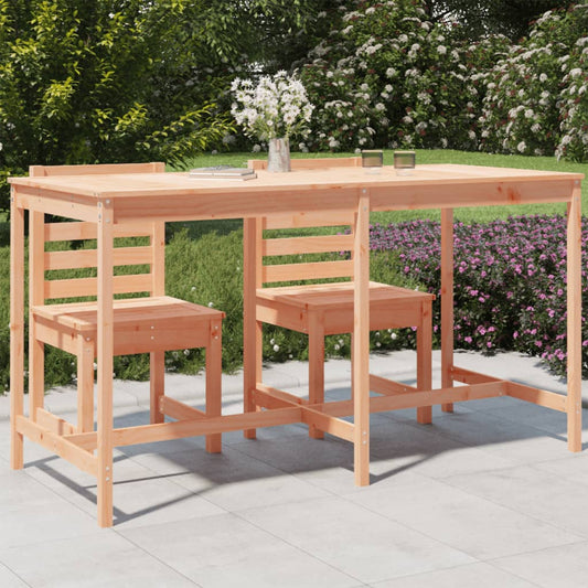 Douglas Fir Solid Wood Garden Table - 203.5x90x110 cm