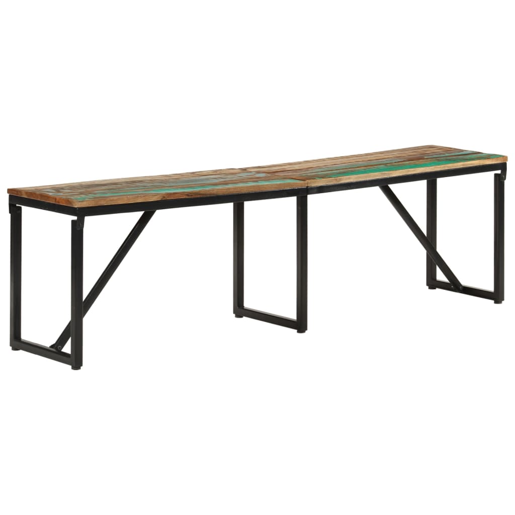 Reclaimed Solid Wood Bench 160x35x46 cm - Eco-Friendly Design
