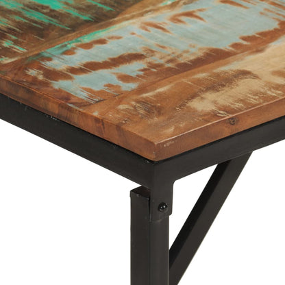 Reclaimed Solid Wood Bench 160x35x46 cm - Eco-Friendly Design