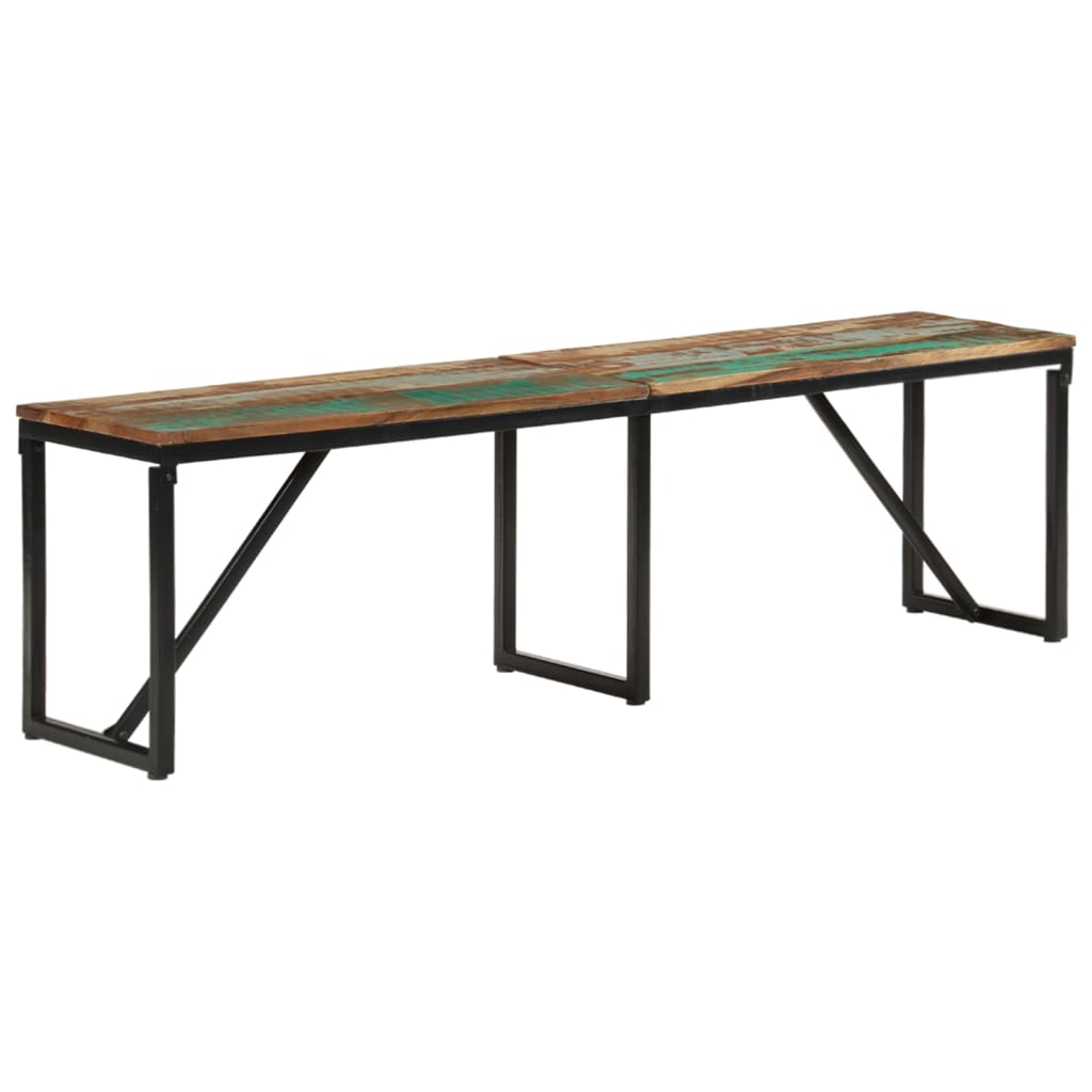 Reclaimed Solid Wood Bench 160x35x46 cm - Eco-Friendly Design