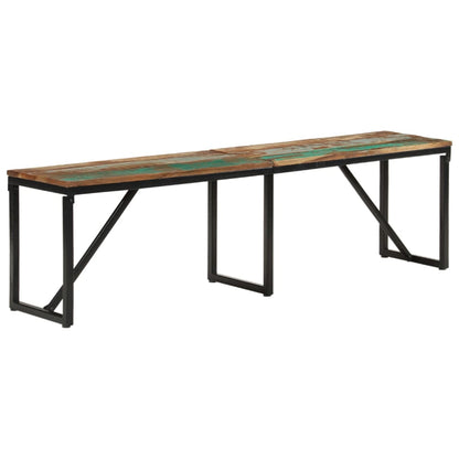 Reclaimed Solid Wood Bench 160x35x46 cm - Eco-Friendly Design