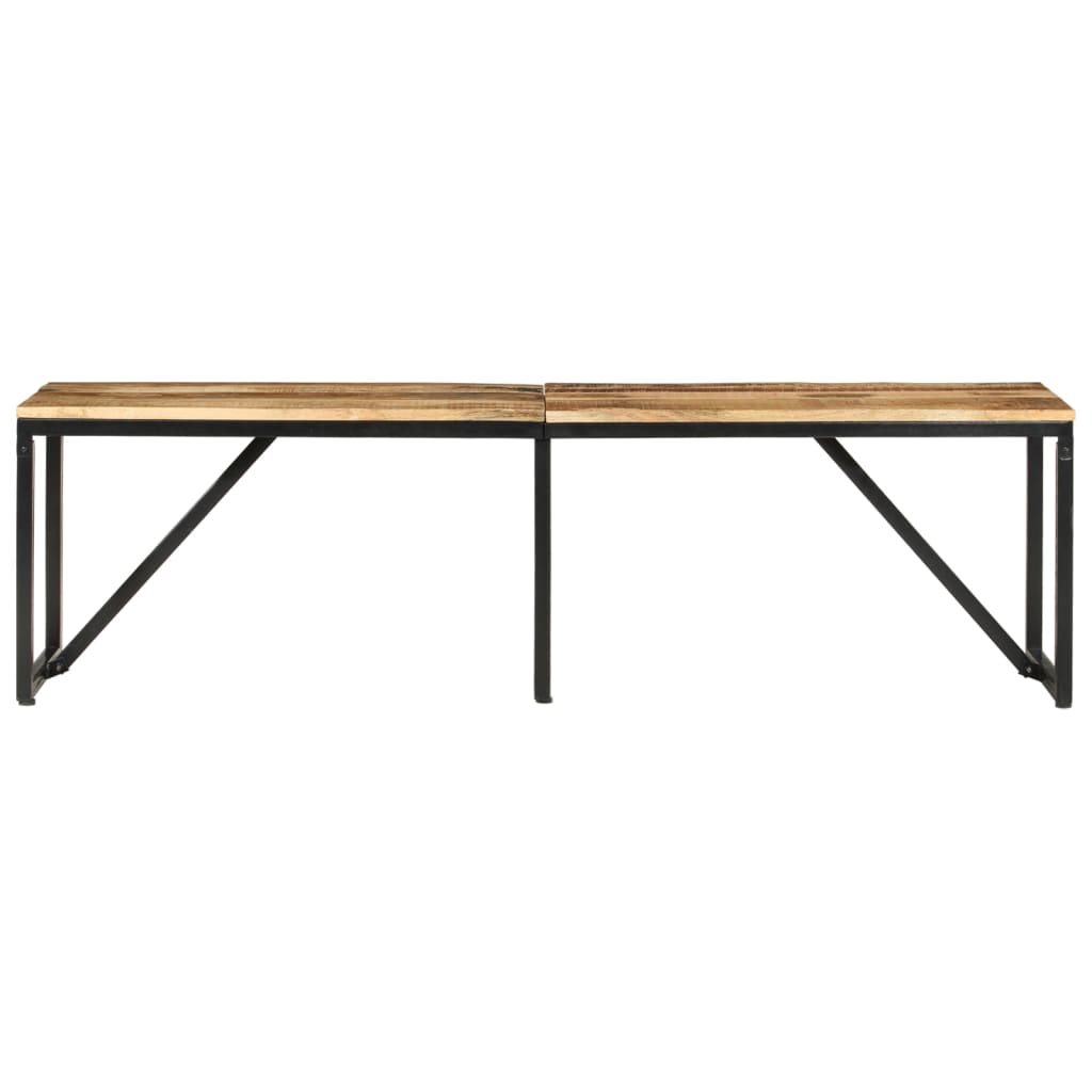 Solid Mango Wood Bench 160x35x46 cm - Natural Finish