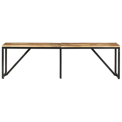 Solid Mango Wood Bench 160x35x46 cm - Natural Finish