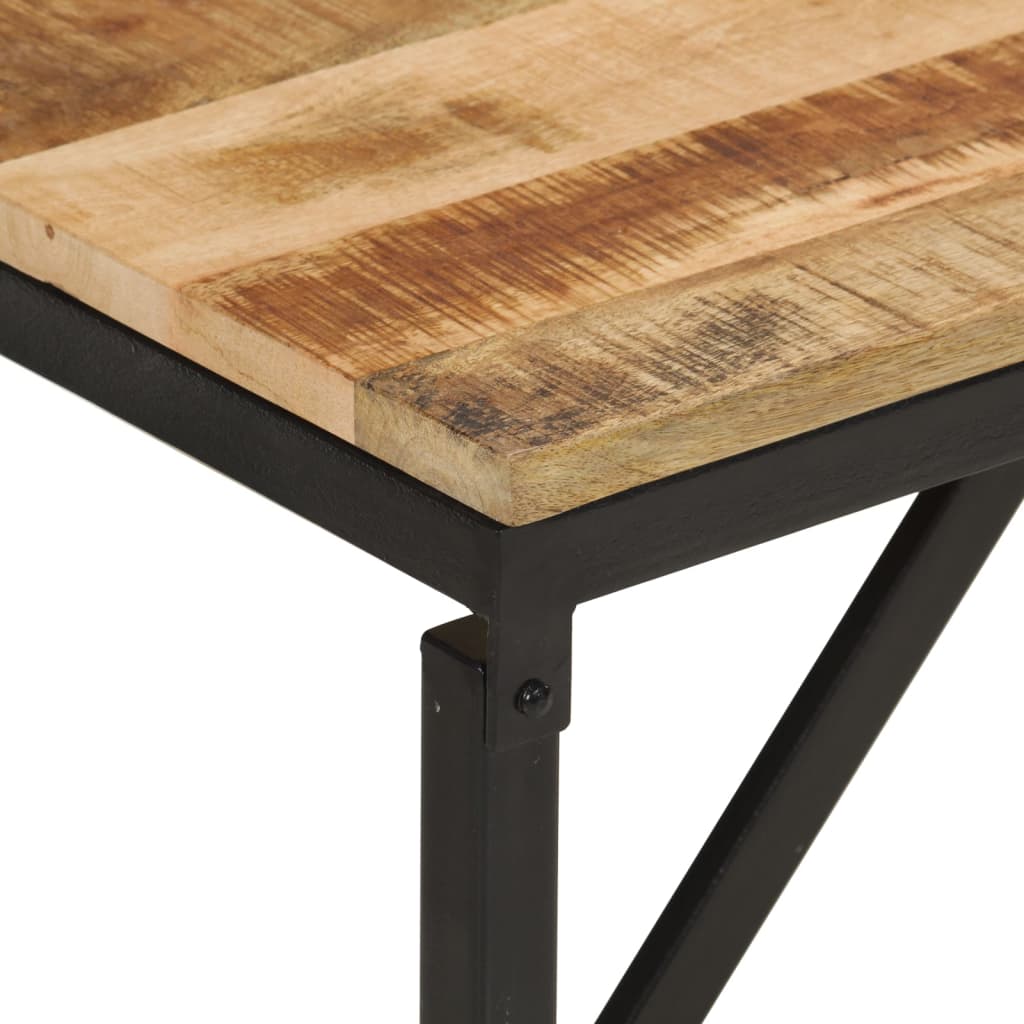 Solid Mango Wood Bench 160x35x46 cm - Natural Finish