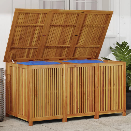 Solid Acacia Wood Garden Storage Box 150x80x75 cm
