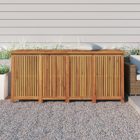 Solid Acacia Garden Storage Box 175x80x75 cm - Durable & Stylish
