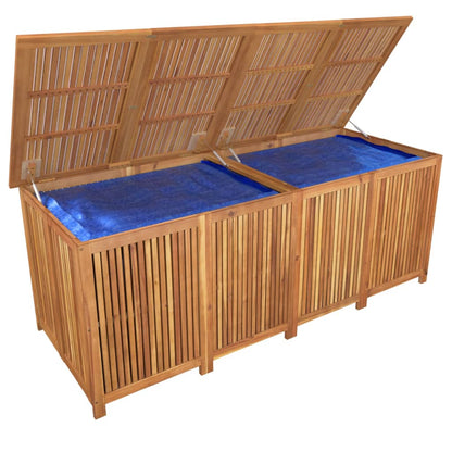 Large Solid Acacia Wood Garden Storage Box - 200x80x75 cm