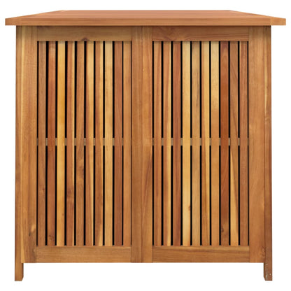 Large Solid Acacia Wood Garden Storage Box - 200x80x75 cm