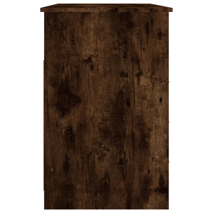 Smoked Oak Desk with Drawers 102x50x76 cm - Engineered Wood
