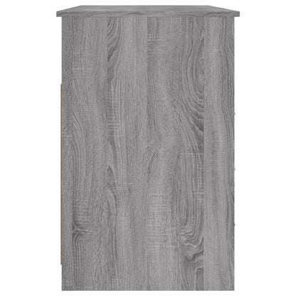 Stylish Grey Sonoma Desk with Drawers, 102x50x76 cm, Engineered Wood