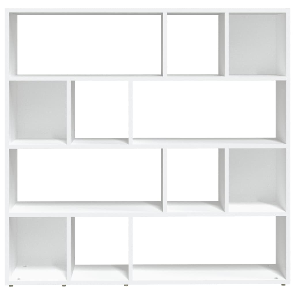 White Book Cabinet/Room Divider - 105x24x102 cm, Stylish & Functional