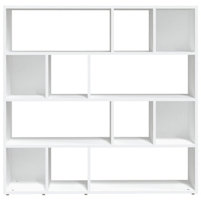 White Book Cabinet/Room Divider - 105x24x102 cm, Stylish & Functional