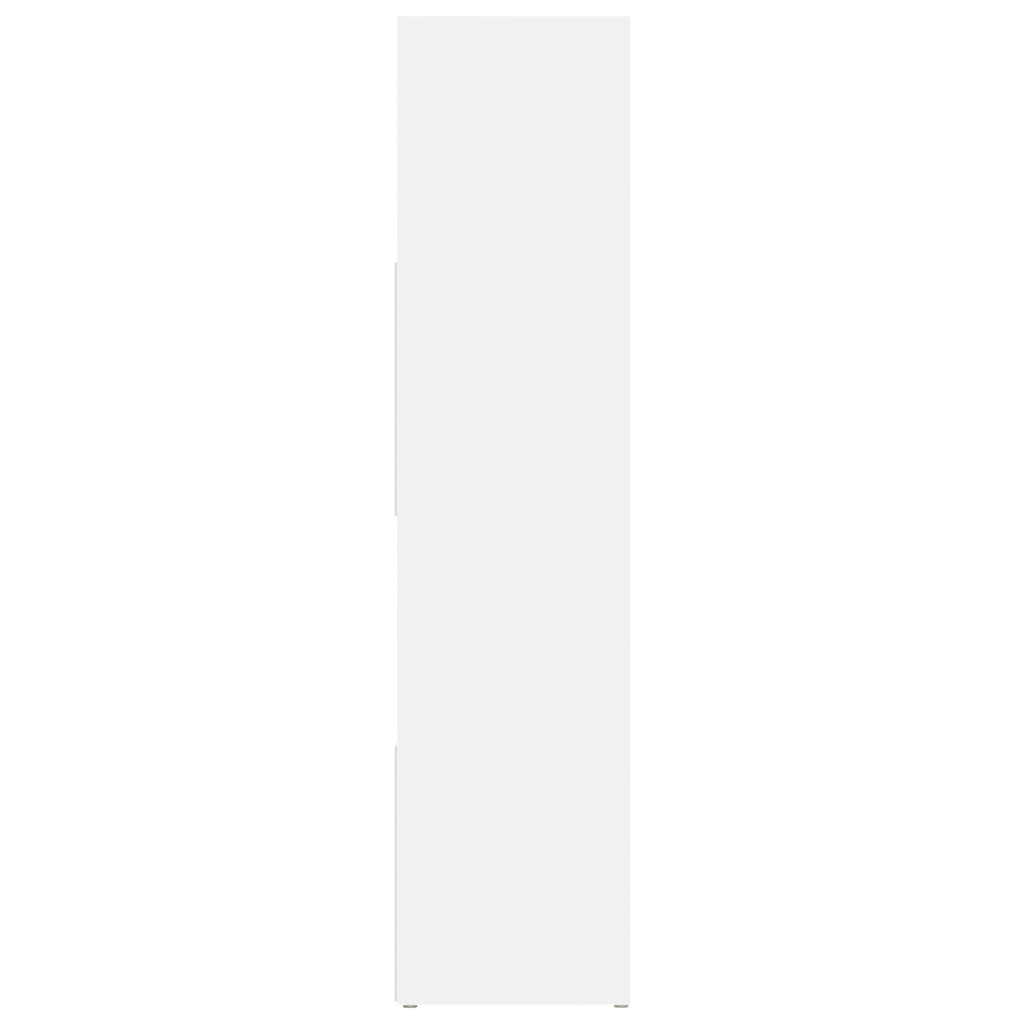 White Book Cabinet/Room Divider - 105x24x102 cm, Stylish & Functional