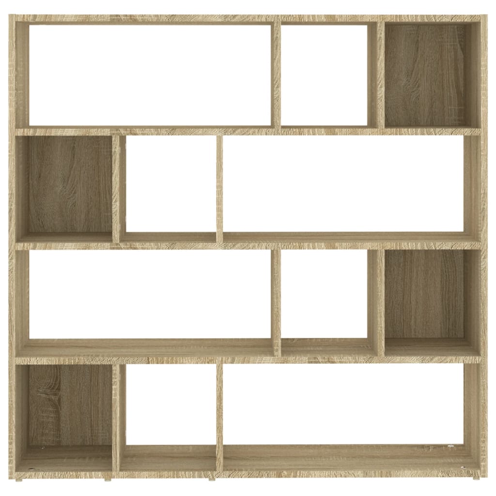 Sonoma Oak Book Cabinet & Room Divider - 105x24x102 cm, Stylish & Functional