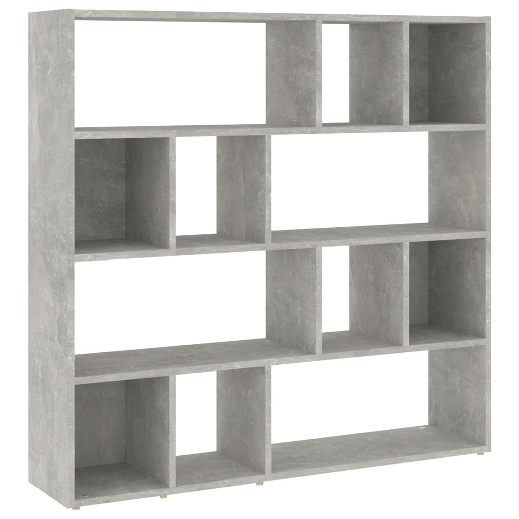 Concrete Grey Book Cabinet/Room Divider 105x24x102 cm