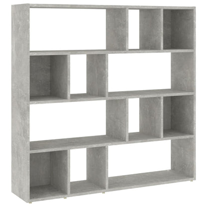 Concrete Grey Book Cabinet/Room Divider 105x24x102 cm
