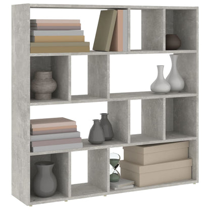 Concrete Grey Book Cabinet/Room Divider 105x24x102 cm