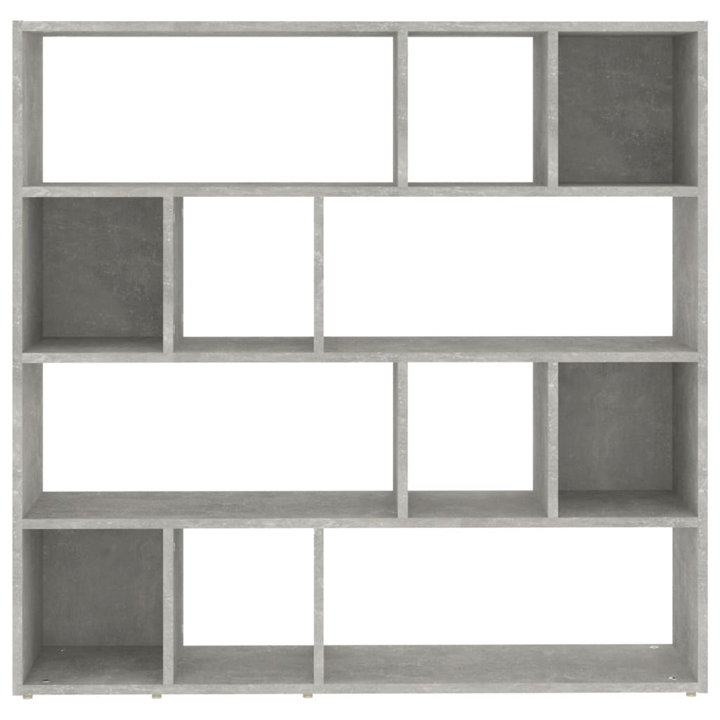 Concrete Grey Book Cabinet/Room Divider 105x24x102 cm
