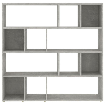 Concrete Grey Book Cabinet/Room Divider 105x24x102 cm