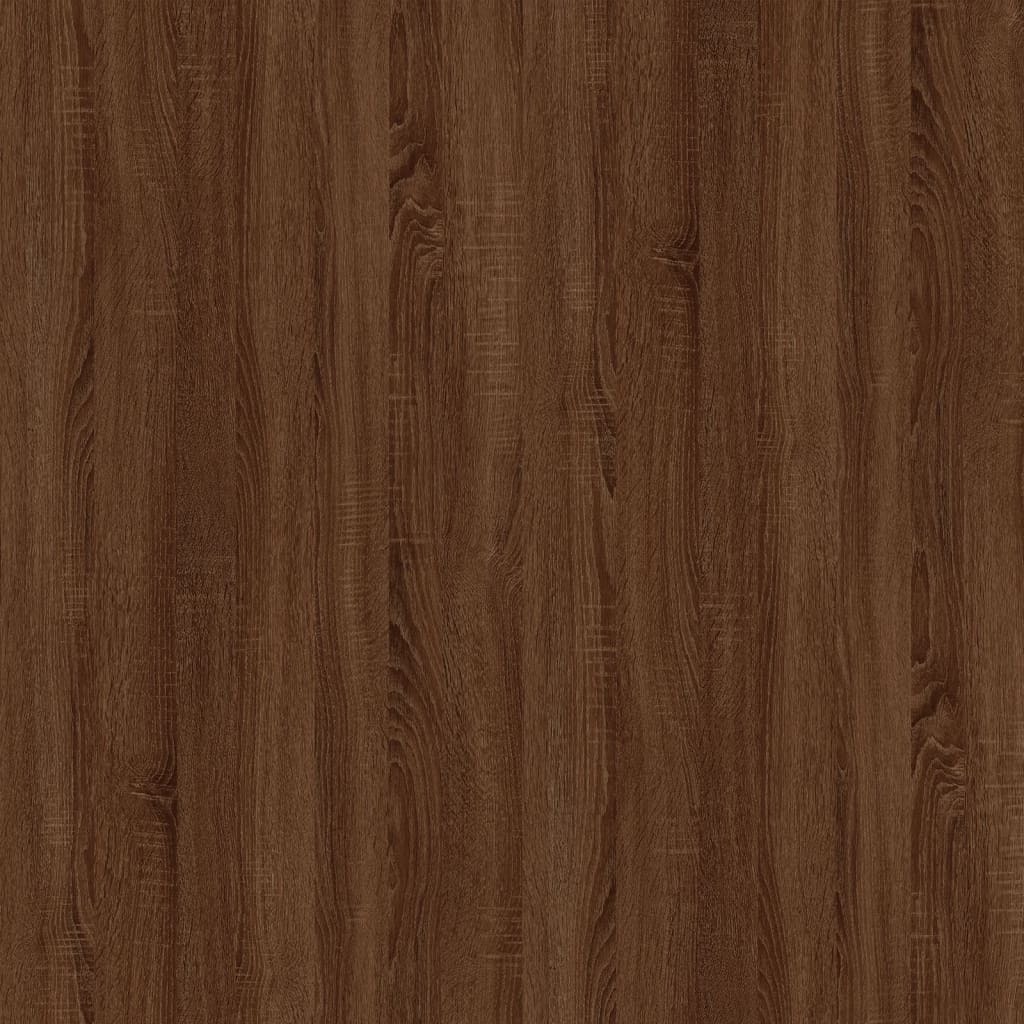 Brown Oak Book Cabinet & Room Divider - 105x24x102 cm