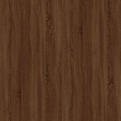 Brown Oak Book Cabinet & Room Divider - 105x24x102 cm