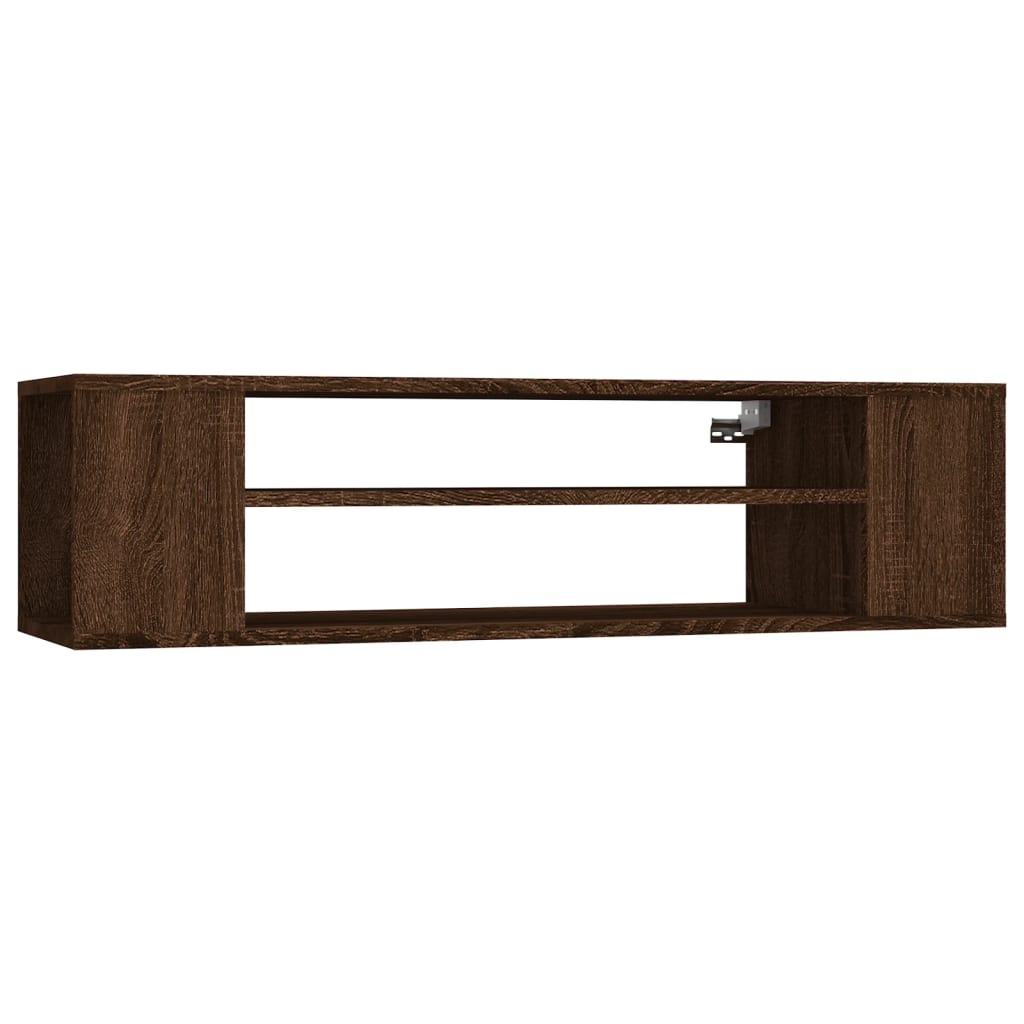 Hanging TV Cabinet Brown Oak 100x30x26.5 cm Engineered Wood