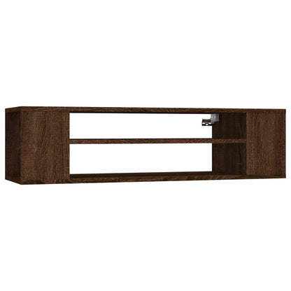 Hanging TV Cabinet Brown Oak 100x30x26.5 cm Engineered Wood