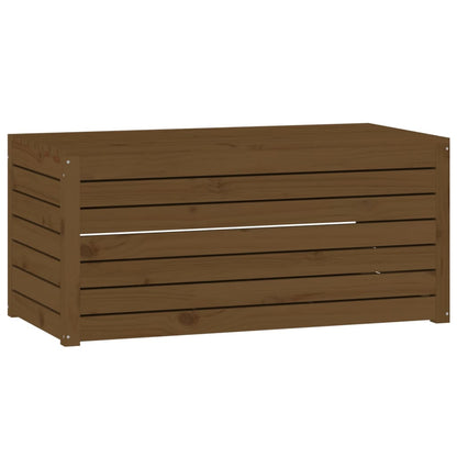 4 Piece Honey Brown Solid Pine Wood Garden Box Set