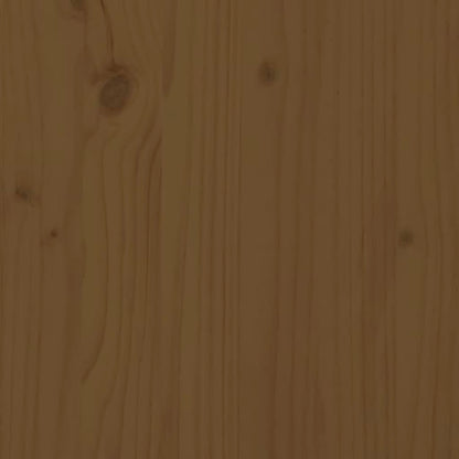 4 Piece Honey Brown Solid Pine Wood Garden Box Set
