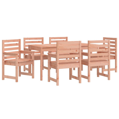 7 Piece Garden Dining Set Solid Wood Douglas