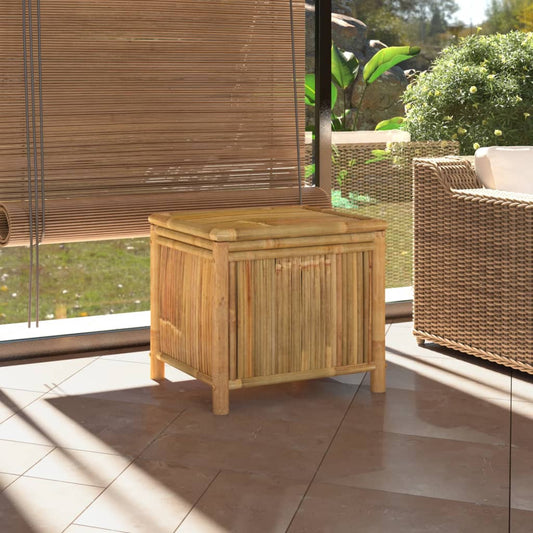 Compact Bamboo Garden Storage Box 60x52x55cm – Stylish & Durable