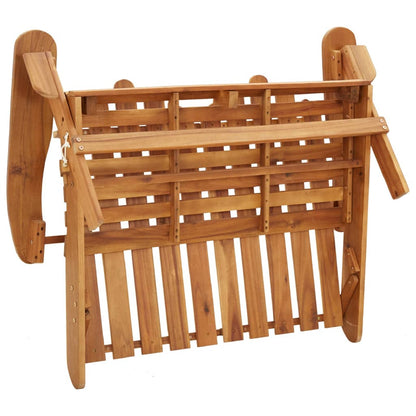 Solid Acacia Wood Adirondack Garden Lounge Set - 2 Pieces