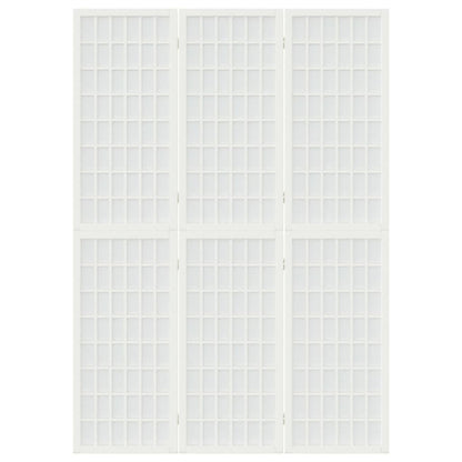 White 3-Panel Japanese-Style Folding Room Divider, 120x170cm