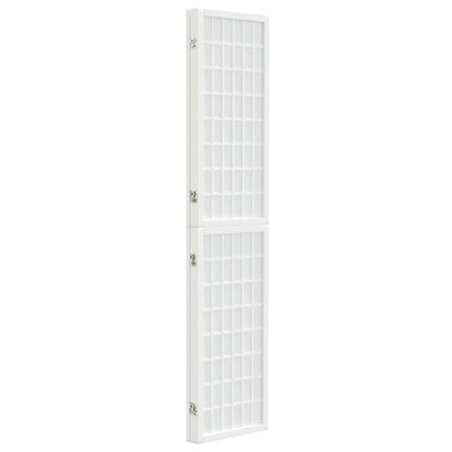 White 3-Panel Japanese-Style Folding Room Divider, 120x170cm
