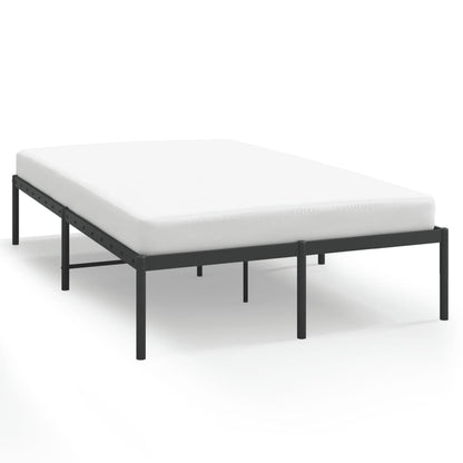 Sleek Black Metal Bed Frame 120x200cm - Durable & Stylish Design