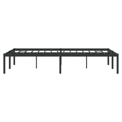 Sleek Black Metal Bed Frame 120x200cm - Durable & Stylish Design