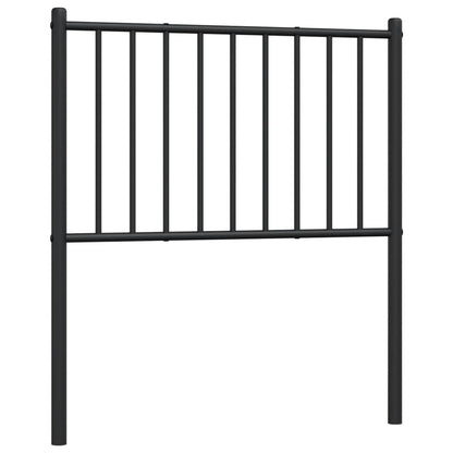 Elegant Black Metal Headboard - 75 cm: Durable & Stylish Design