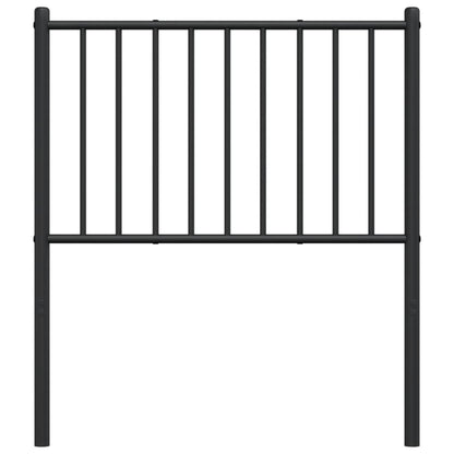 Elegant Black Metal Headboard - 75 cm: Durable & Stylish Design