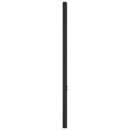 Sleek Black Metal Headboard - 80 cm, Modern Elegance