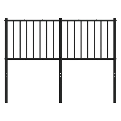 Elegant Black Metal Headboard, 120 cm - Modern Bedroom Accent