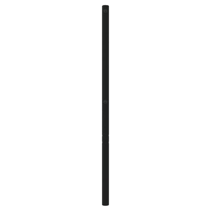 Elegant Black Metal Headboard - Sturdy Design, 160 cm