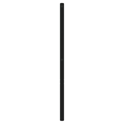 Metal Headboard Black 180 cm