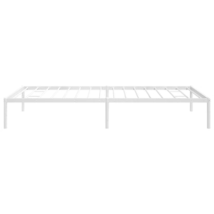 White Metal Bed Frame 100x200cm - Sturdy & Stylish Bedroom Furniture