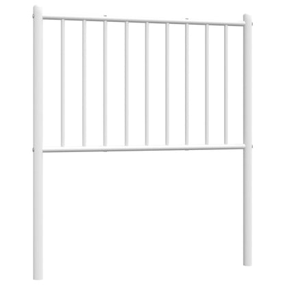 White Metal Headboard - Elegant Design, 75 cm