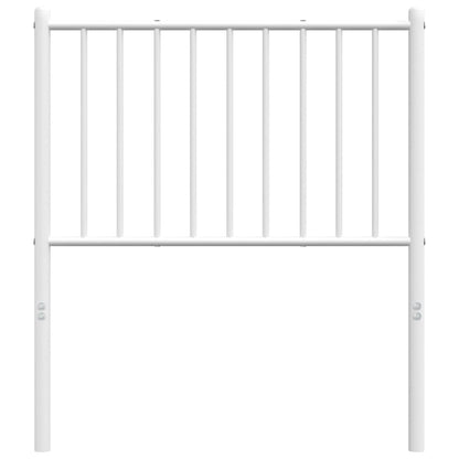 White Metal Headboard - Elegant Design, 75 cm