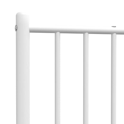 White Metal Headboard - Elegant Design, 75 cm