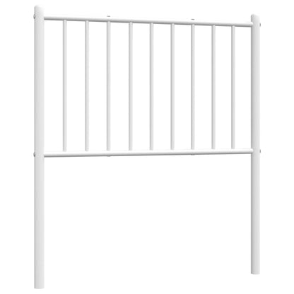 White Metal Headboard - Elegant 80 cm Frame for Any Bedroom