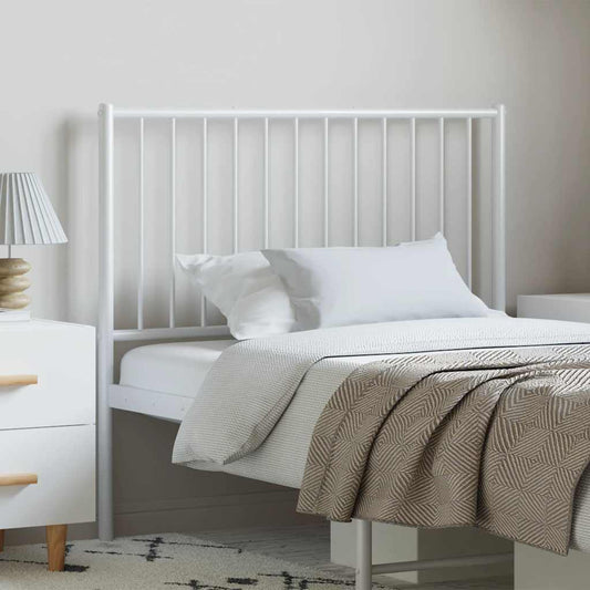 Elegant White Metal Headboard – 100 cm for Stylish Bedrooms