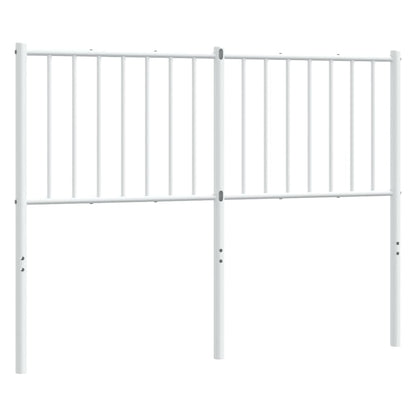 Elegant White Metal Headboard - 120 cm Sturdy & Stylish Design